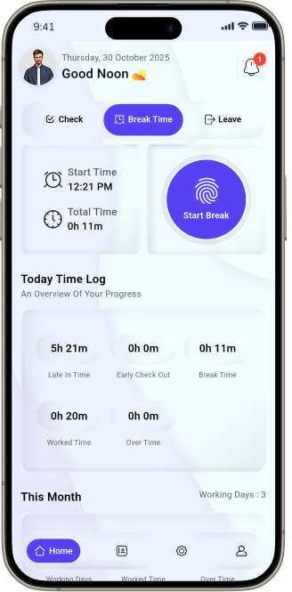Trusted HRM app screen 3